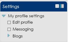 settings block